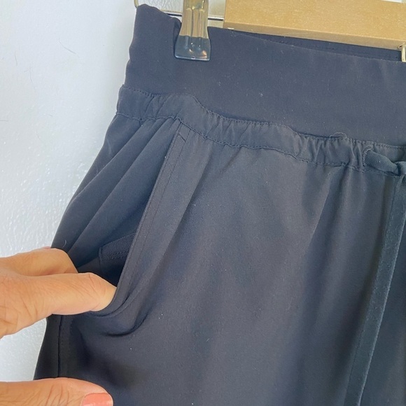 Athleta Attitude Women’s Joggers Pants Size 0 XS Color Black Ruched Semi Fitted - Picture 2 of 11